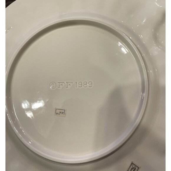 Fitz & Floyd Garden Basket 1989 Round Serving Platter 17 Inch Vintage Vegetable - Picture 3 of 3